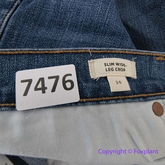 New! Madewelll Slim Wide-Leg Jeans in Crownridge Wash, size 36 - Picture 14 of 16